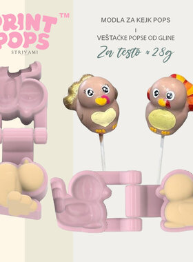 Print Pops™ - ĆURKA modla za cake popse