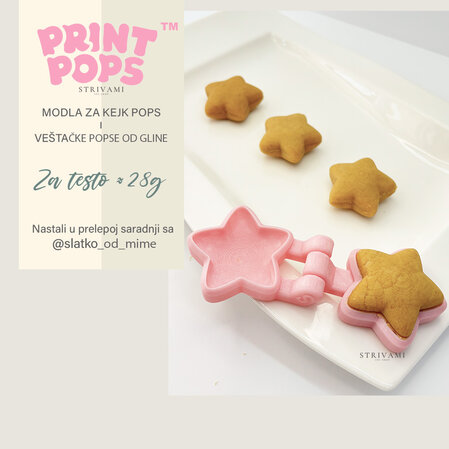 Print Pops™ - zvezda modla za cake popse
