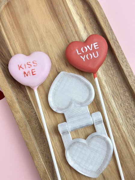 Print Pops™ - Srce disk modla za cake popse